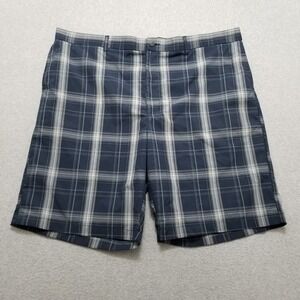 Ben Hogan‎ Shorts Mens 44 Blue Plaid Casual Pockets Chino Outdoor